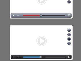 视频播放器—psd分层素材
