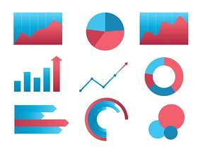 收入图表集 矢量
