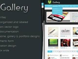 Viva Gallery Full PSD Web Template