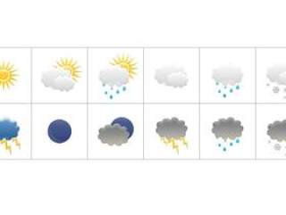 天气气候图标——psd分层素材