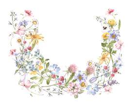 小花半圆花框架