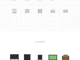 Pixelvicon(80) icons + Webfont