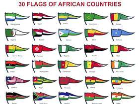 30个非洲国家的国旗