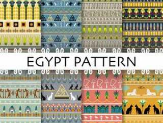 美好的埃及样式集合汇集背景