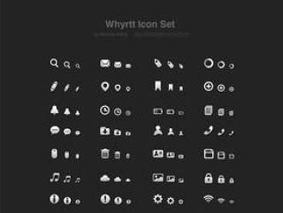 Whyrttl – 78 free PSD icons