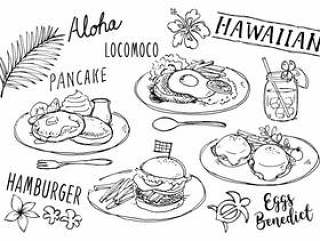 夏威夷菜单
