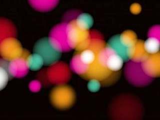 Colorful bokeh background with defocused lights
