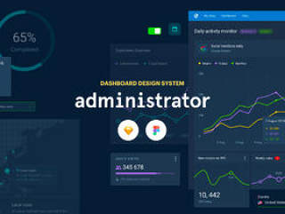最终的仪表板UI工具包，可帮助您设计复杂的Web应用程序，管理员仪表板：草图和图形