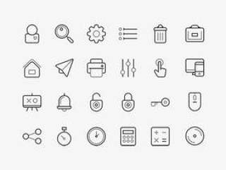 Two Grey Icons Set
