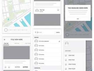 Uber iOS Wireframe Kit