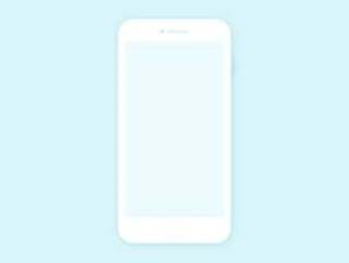 柔软的 iPhone 线框