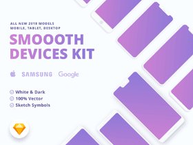 18种不同的设备 - 手机，平板电脑和台式机。全新2018型号，Smoooth Devices Kit