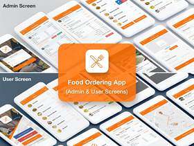 食品，餐厅，交货和供应商订购管理员和用户的UI工具包，食品订购管理员和用户