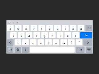 iOS 11 iPad 键盘