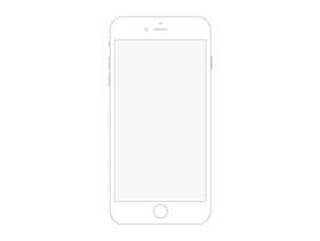 Minimal iPhone 6 Wireframe
