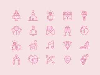 Love & Wedding Icon Set