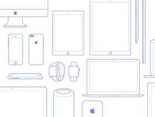 Apple 设备线框图