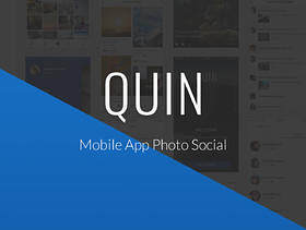 照片和社交移动应用程序UI工具包，QUIN UI工具包