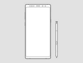 三星 Galaxy Note9 线框模型