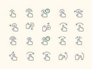 38 Gesture Icons