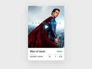 Movie Ticket Card