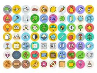 UniGrid Flat Icon Set