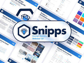 完整灵活的设计系统（RELEASE 1.0），Snipps设计系统
