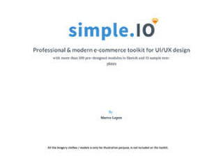 基于Web的现代电子商务UI工具包Simple.IO