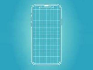 iPhone X 线框模板