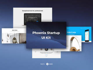 用于高级Web项目的现代UI工具包，Phoenix Startup UI Kit