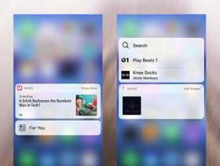 iOS 10 3D Touch 界面