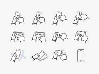 iPhone Gestures Symbols