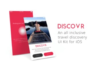 在Sketch，Discovr UI Kit中设计的易于使用的iOS UI套件