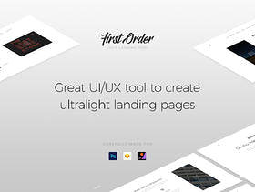 优雅的工具，旨在创建清洁和超轻型登陆页面，一阶UI / UX工具