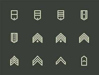 140 枚军队徽章元素图标