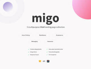 5种不同的登陆页面设计集合，Migo app登陆页面包-1