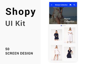 Shopy Ui套件，具有强大的视觉概念含XD源文件
