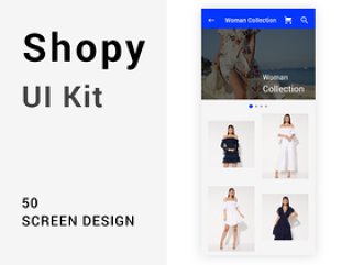 Shopy Ui套件，具有强大的视觉概念含XD源文件