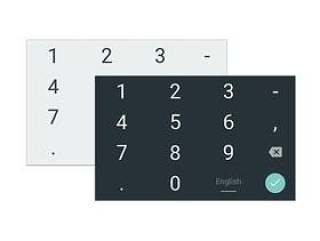 Material Design 数字键盘