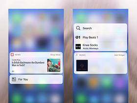 iOS 10 3D Touch 界面