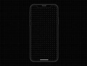 iPhone X 原型线框模板