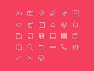 Angle Line Icons