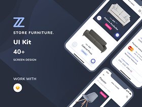 用于Sketch。，Zole Furniture UI Kit设计的电子商务商店的高品质模板