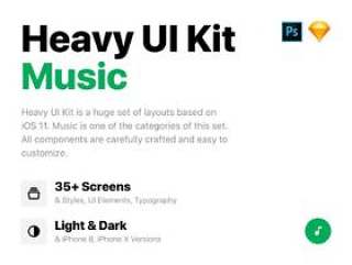 基于iOS 11，重型UI工具包音乐的现代UI工具包