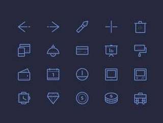 Beautiful Outlined Icons