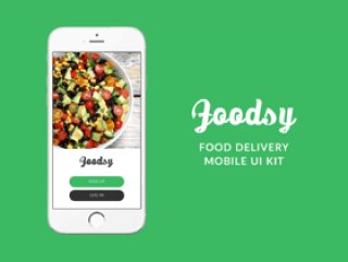 Foodism Mobile UI Kit中设计的移动食品交付UI工具包