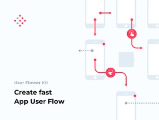 在Sketch，User Flower Kit中创建快速App用户流程