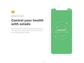 用于Control Food Daily的多功能草图UI套件，Salado UI套件