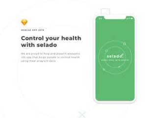 用于Control Food Daily的多功能草图UI套件，Salado UI套件