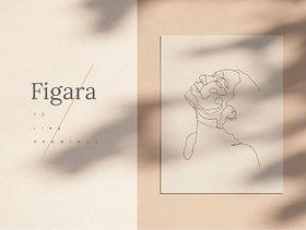 最小线条图，Figara - 线描图